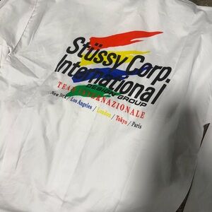 Stüssy International crisp white button down shirt XS